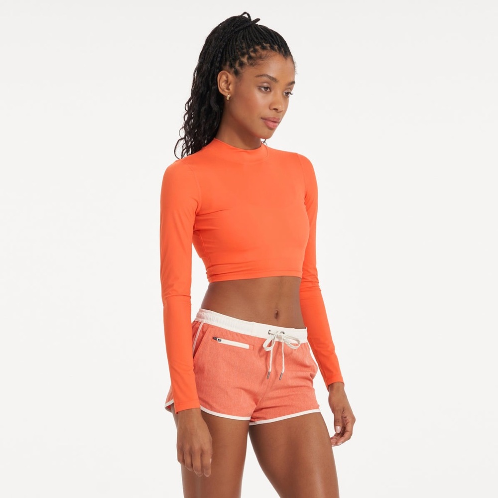 Vuori Orange Crop Top